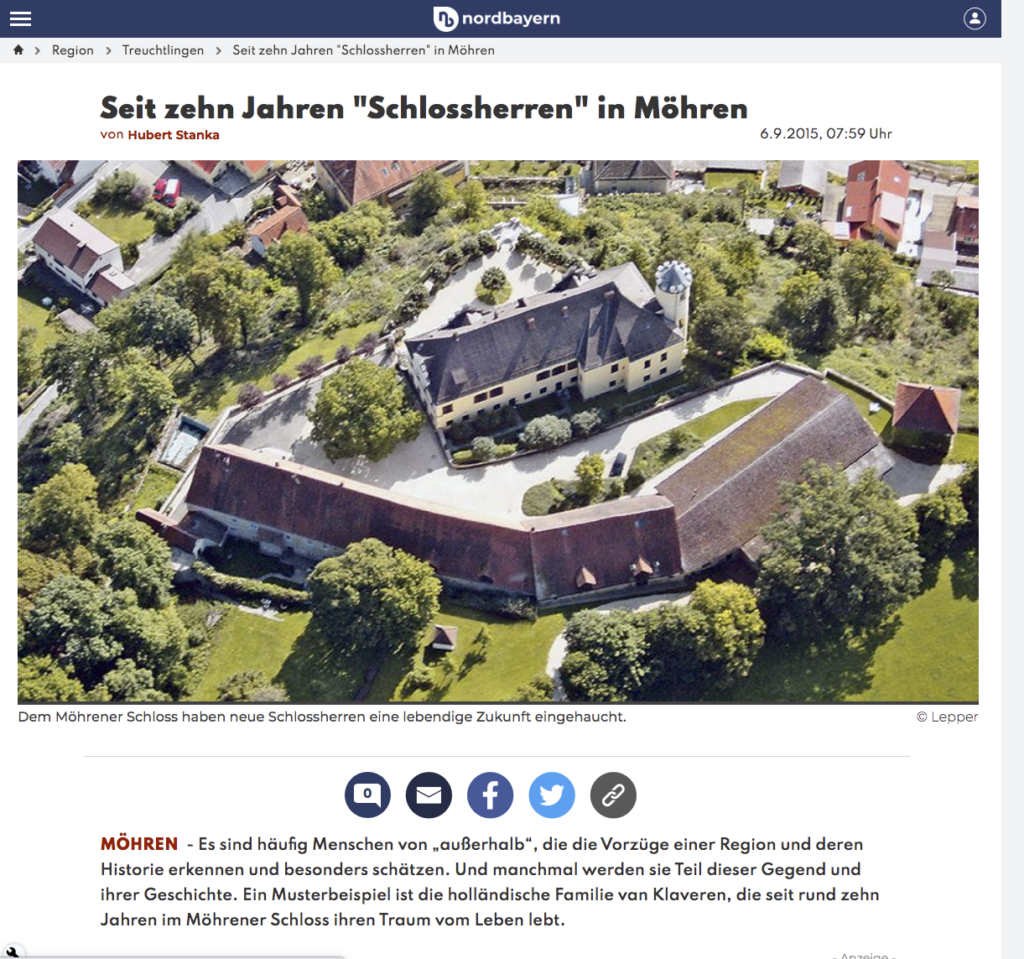 Treuchtlinger kurier - Schlossherren in Möhren