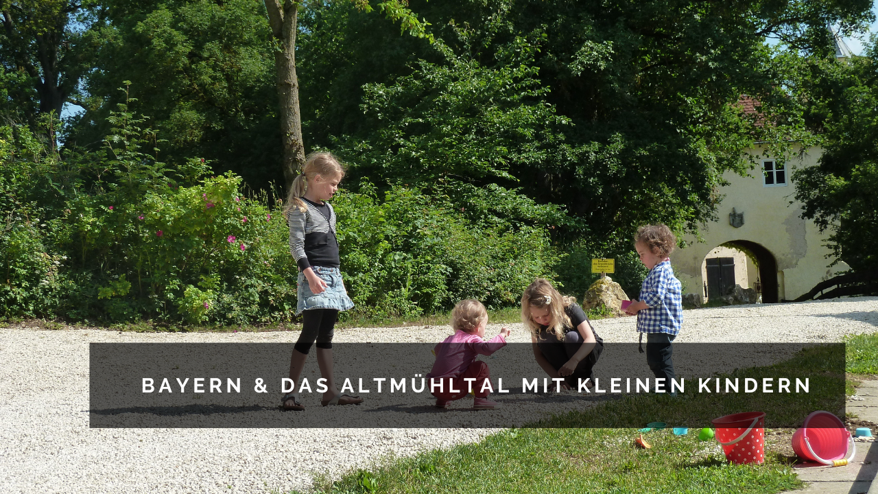 Bayern und das Altuehltal mit kleinen kindern